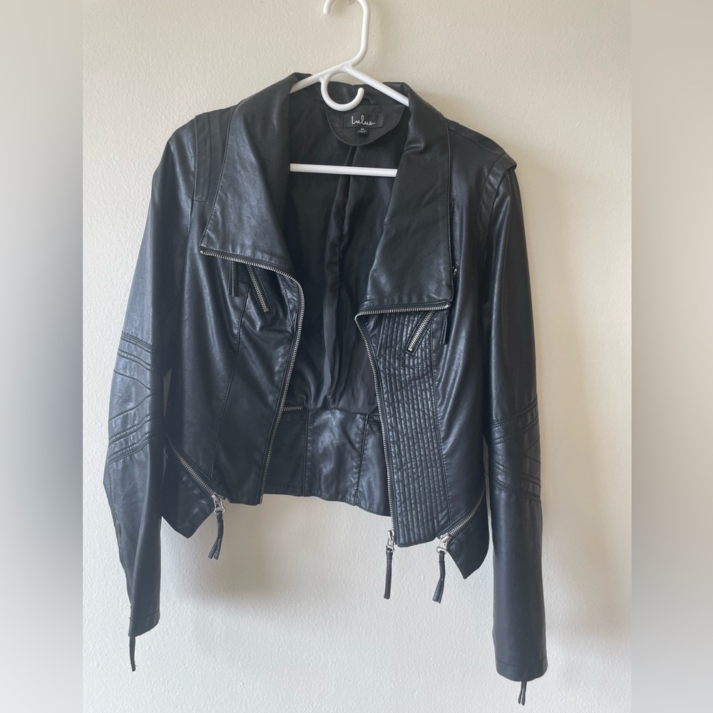 Black Vegan Leather Jacket